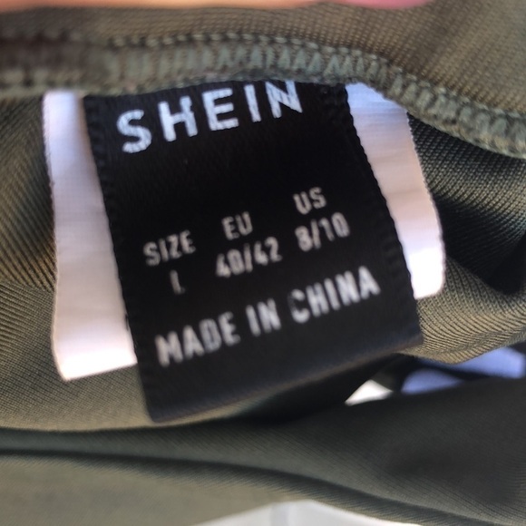 Shein Army Green Sports Bra | SIZE L - Picture 5 of 6